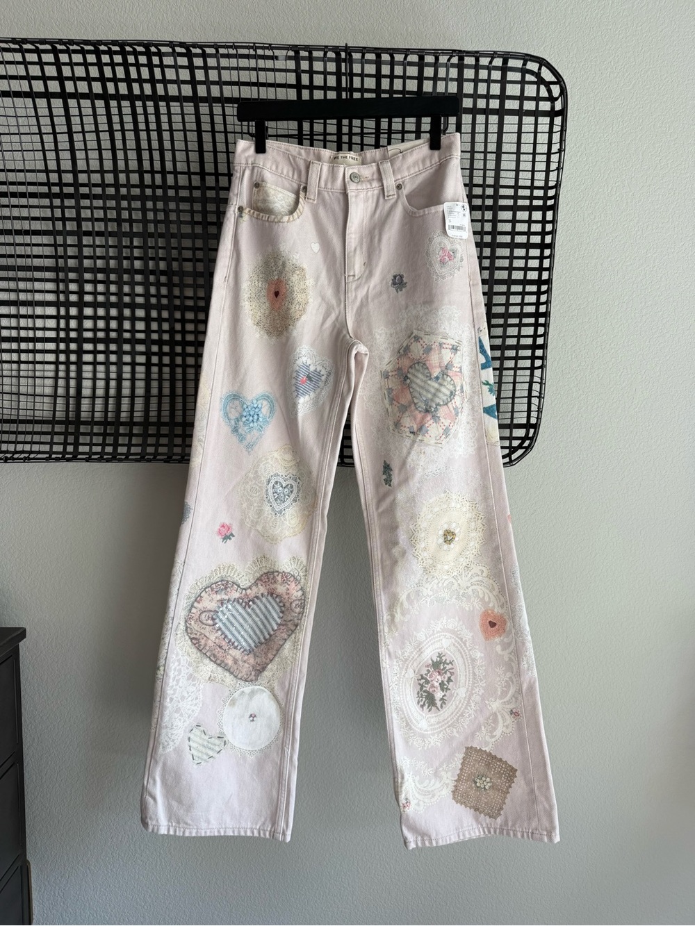 Free people We The Free Tinsley Printed Jeans illusions heirloom